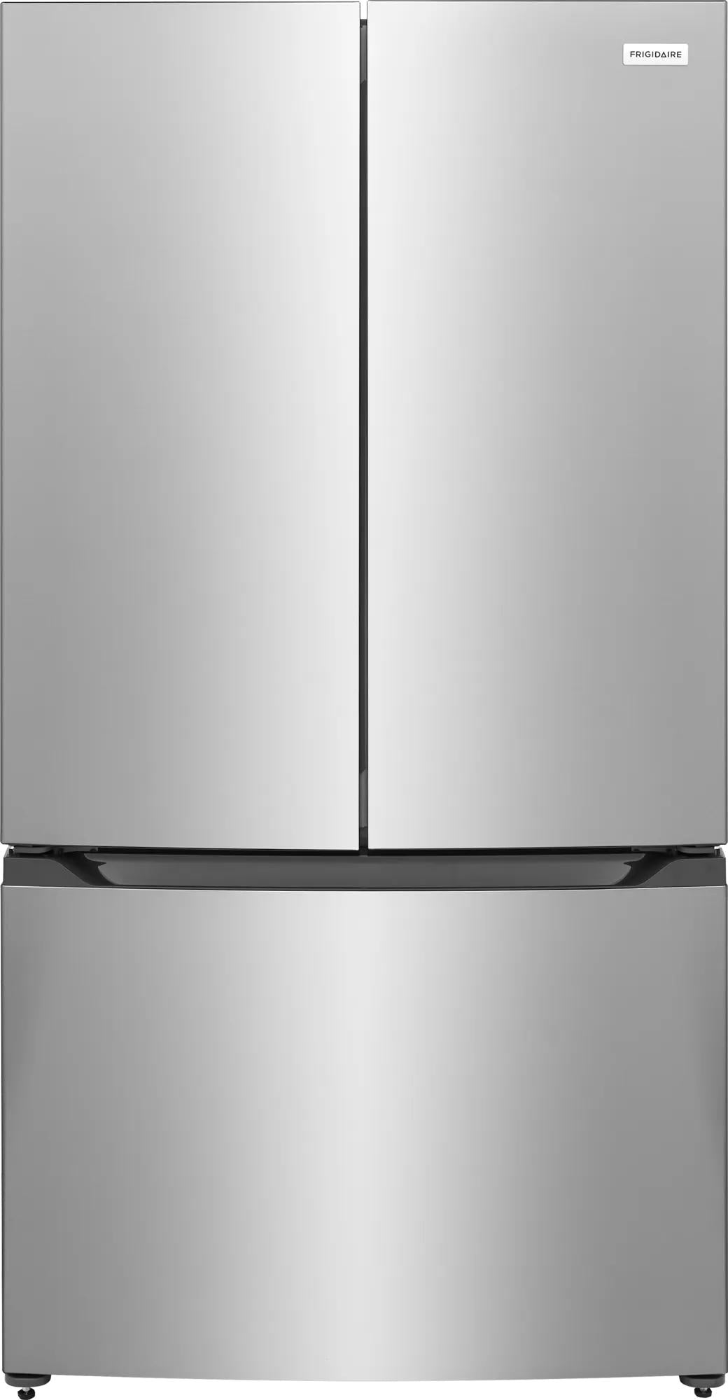 French door refrigerator in stainless steel finish with bottom freezer drawer from kitchen and appliances collection