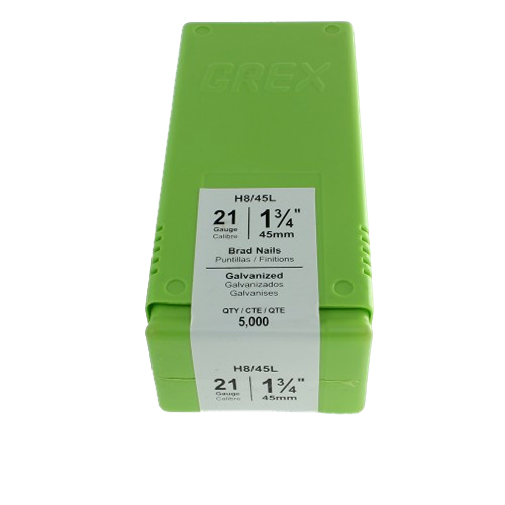 Grex 21-Gauge Brads, 1-3/4 in., 5,000-Count