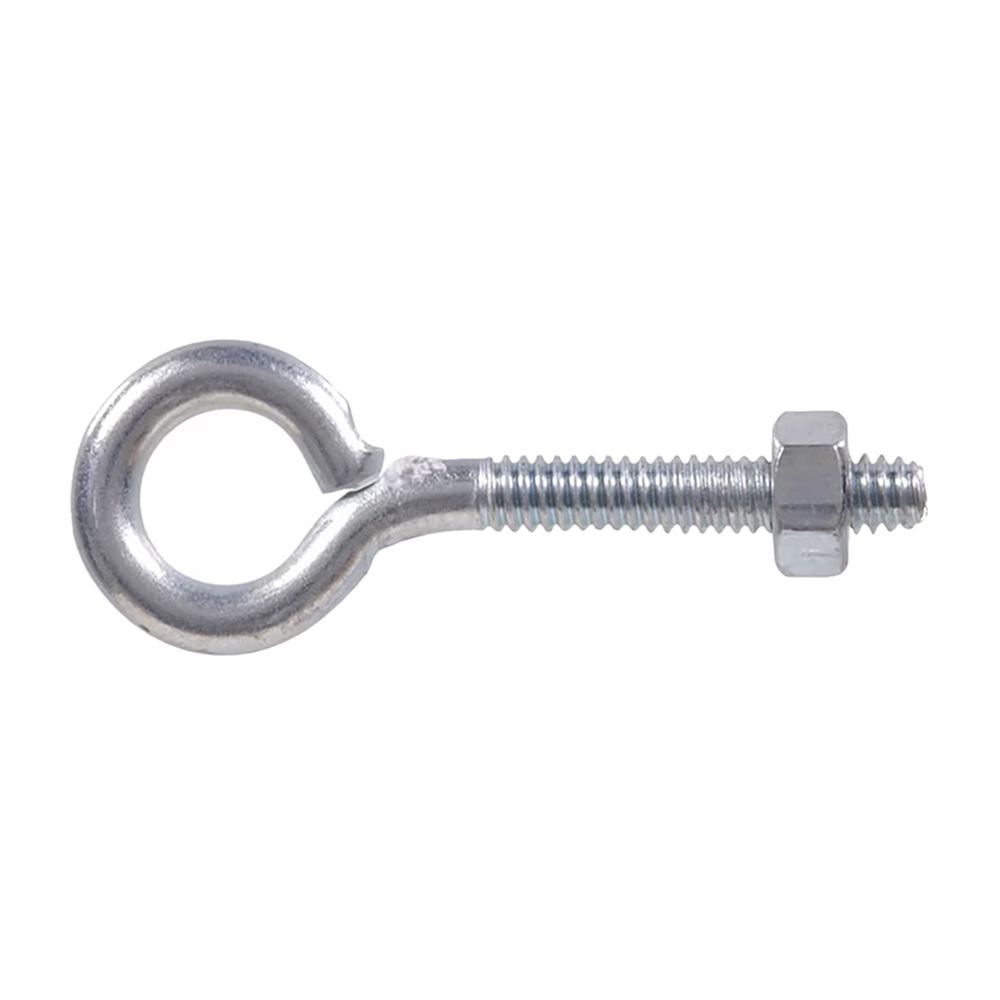 Hardware Essentials Eye Bolt with Hex Nut Zinc (1/4"-20 x 2-1/2")