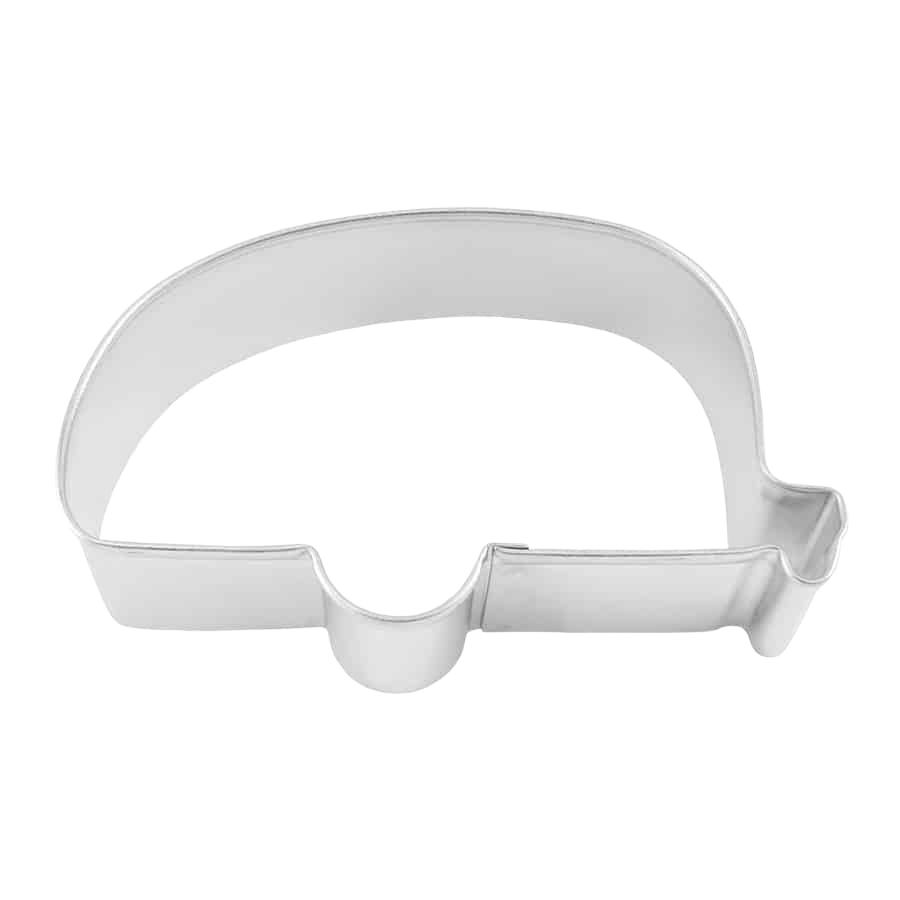 Metal camper-shaped cookie cutter measuring 6.75 inches for baking and kitchen projects
