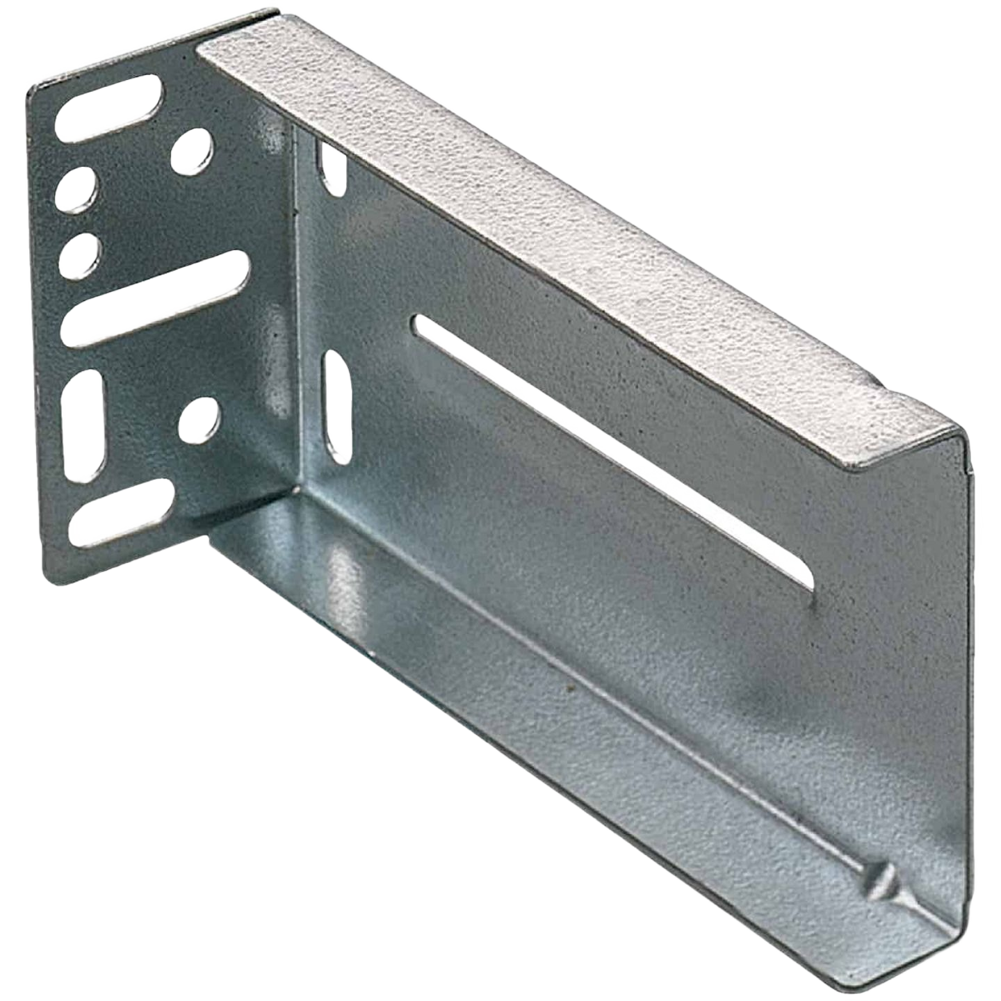 Zinc mounting bracket with multiple slots and holes for cabinet drawer slide installation in hardware collection