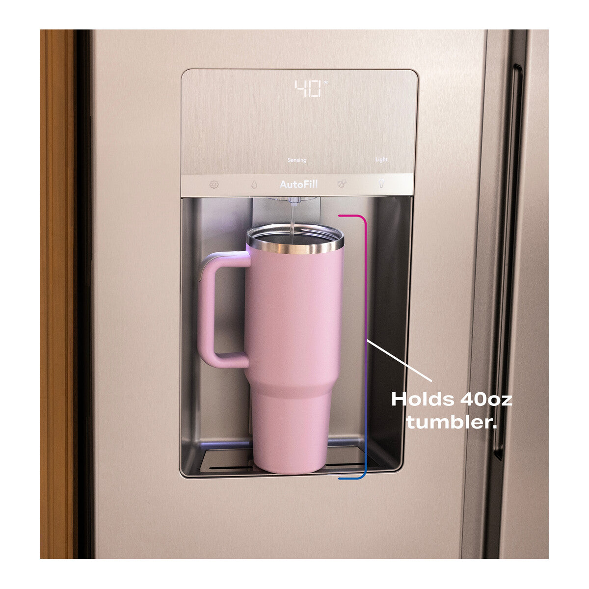 GE Profile™ ENERGY STAR® 27.8 Cu. Ft. Side-By-Side Refrigerator with Hands-Free AutoFill and CustomSize™ Ice
