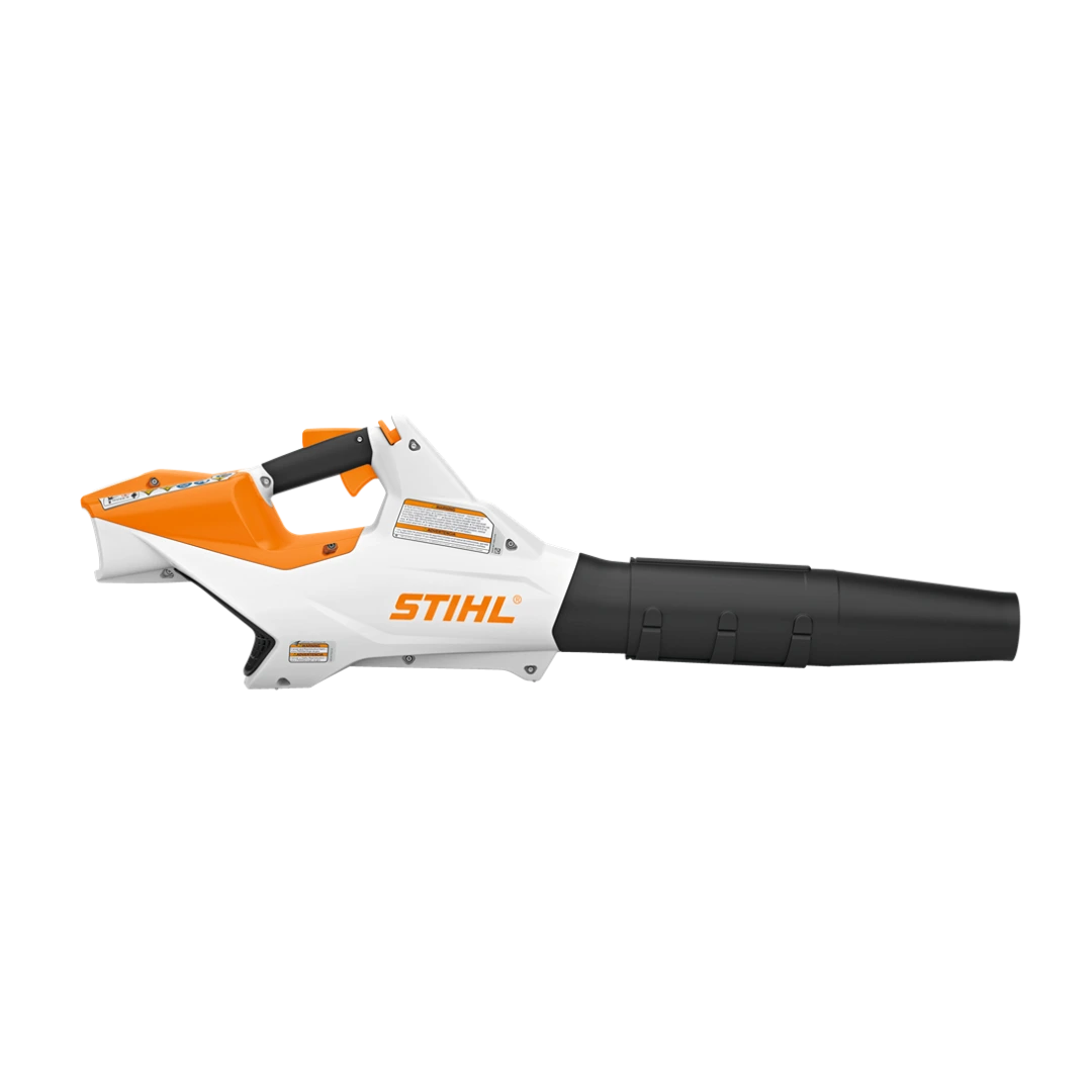 Compact handheld leaf blower with ergonomic handle and durable plastic housing for outdoor and home improvement use