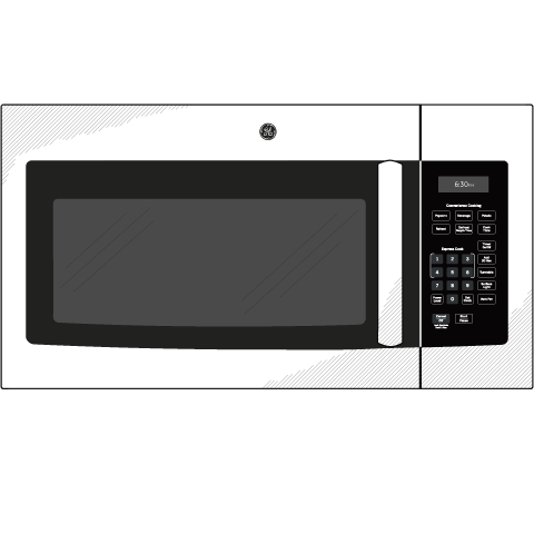 GE® 1.6 Cu. Ft. Over-the-Range Microwave Oven