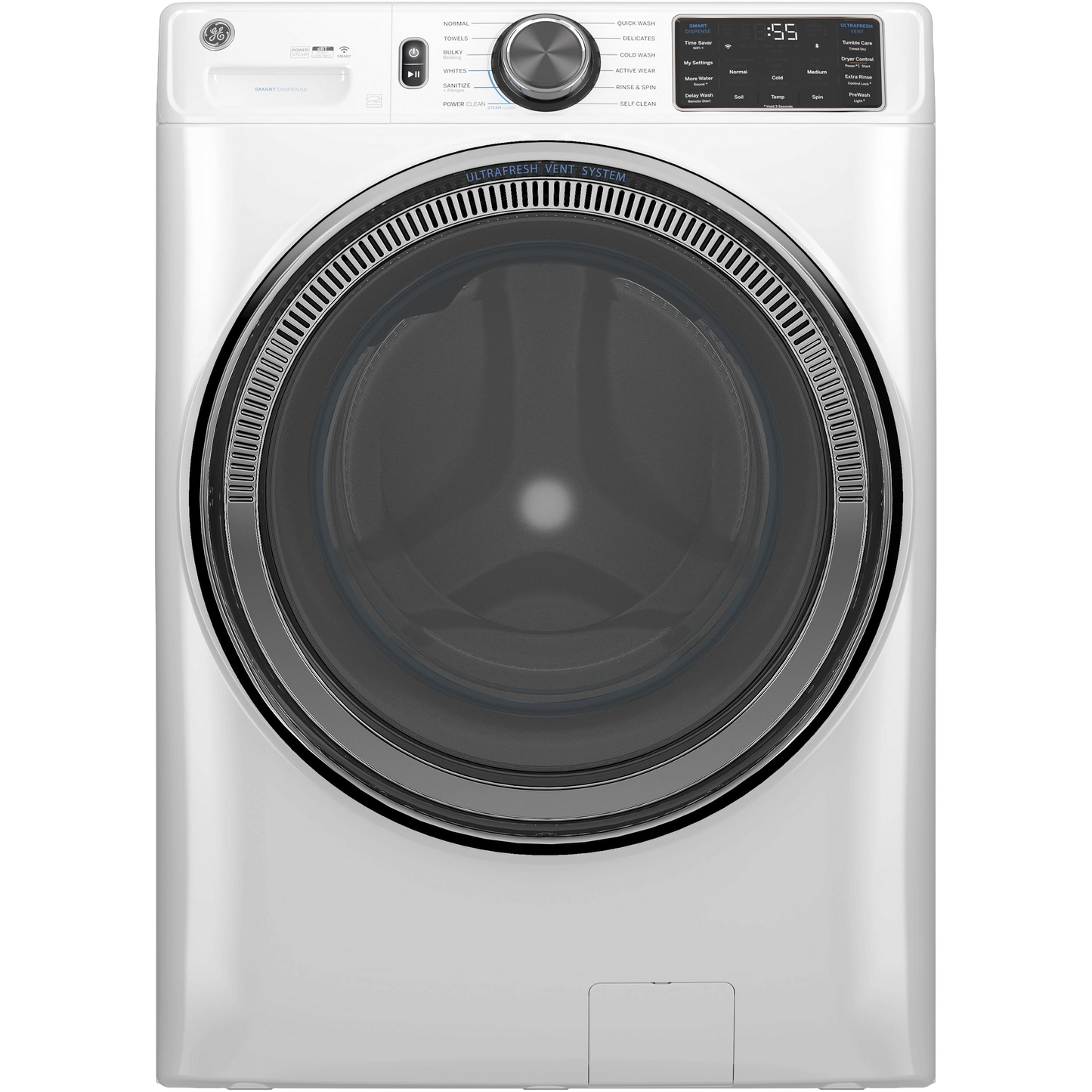 GE® ENERGY STAR® 5.0 cu. ft. Capacity Smart Front Load Steam Washer with SmartDispense™ UltraFresh Vent System with OdorBlock™ and Steam
