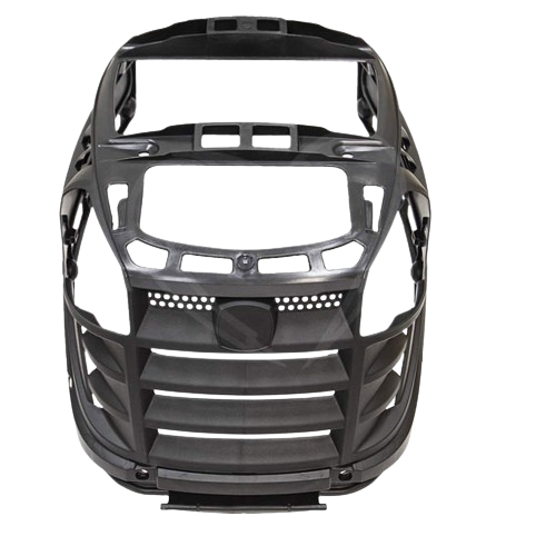 Black grille component designed for John Deere tractors in parts and accessories for home improvement collections