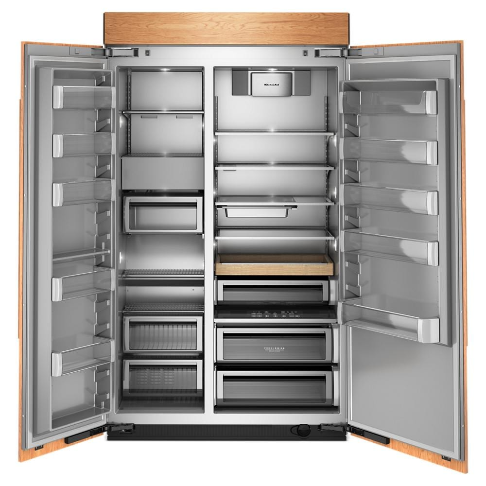 30 Cu. Ft. 48" Built-In Panel-Ready Side-by-Side Refrigerator with Platinum Interior