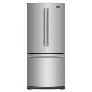 Maytag stainless steel 30-inch wide French door refrigerator with spacious bottom freezer from kitchen appliances collection