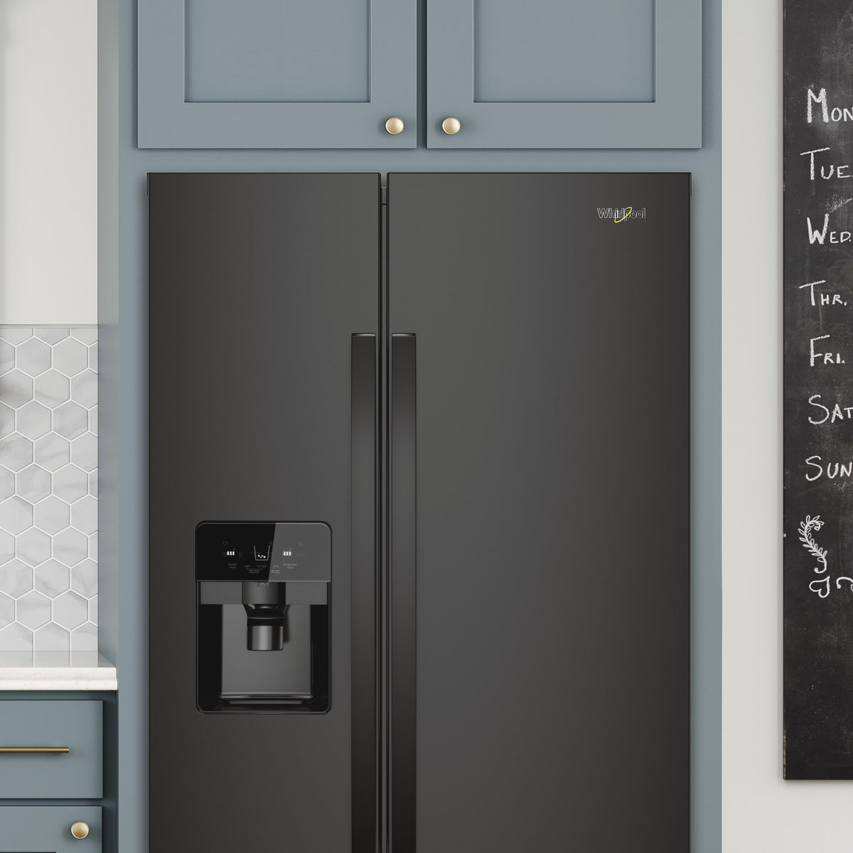33-inch Wide Side-by-Side Refrigerator - 21 cu. ft.