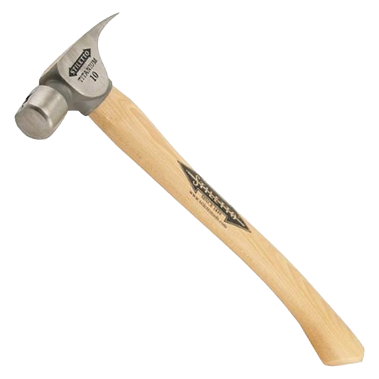 Smooth curved hickory hammer with polished steel head designed for precision in home improvement tasks and tool use