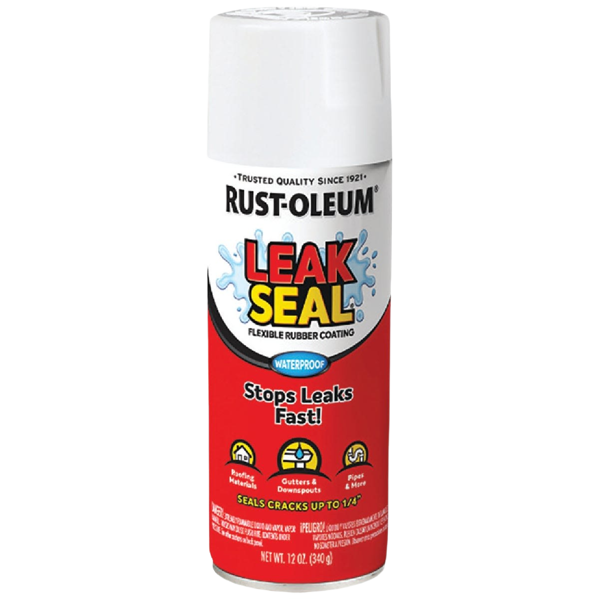 Rust-Oleum Leakseal White Flexible Rubber Coating, 12 oz.