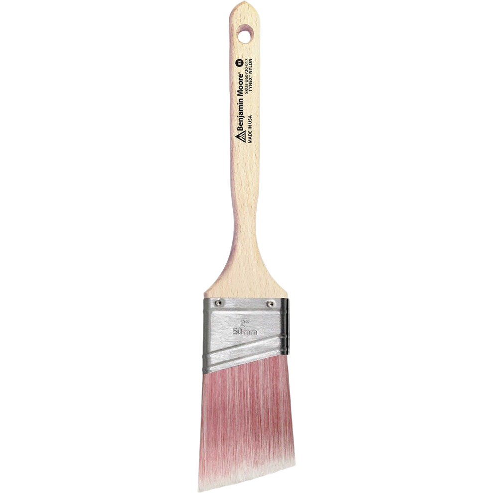 2-inch angled paint brush with soft Tynex nylon bristles and wooden handle for precise finishing in home improvement tools collections
