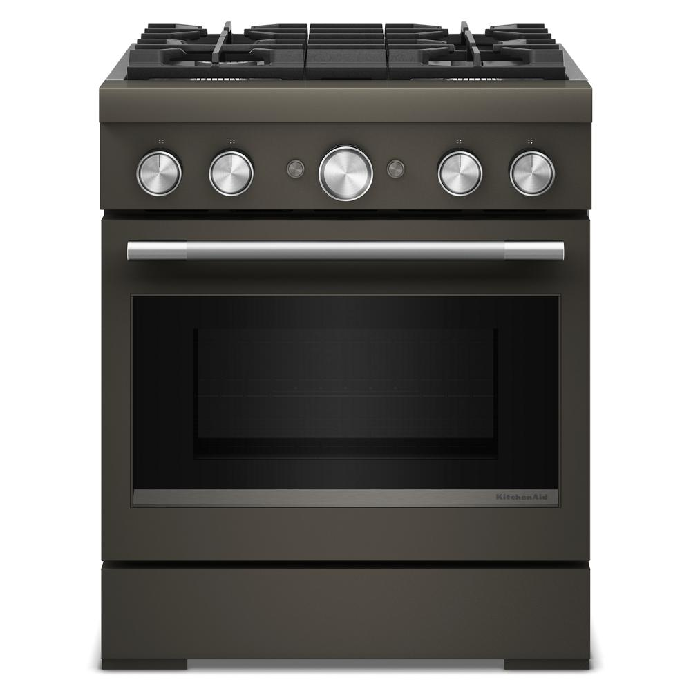 30-Inch 4 Burner Commercial-Style Dual Fuel Range with No Preheat Air Fry Mode