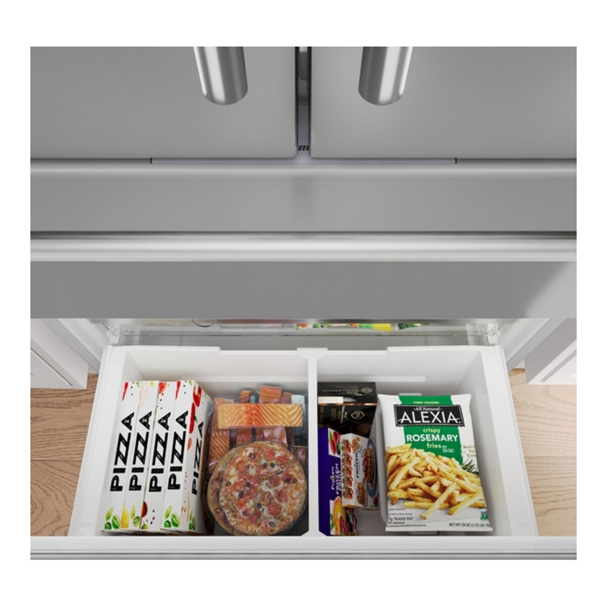 Freedom®, Freestanding French Door Bottom Mount Refrigerator,  Masterpiece®, Stainless Steel