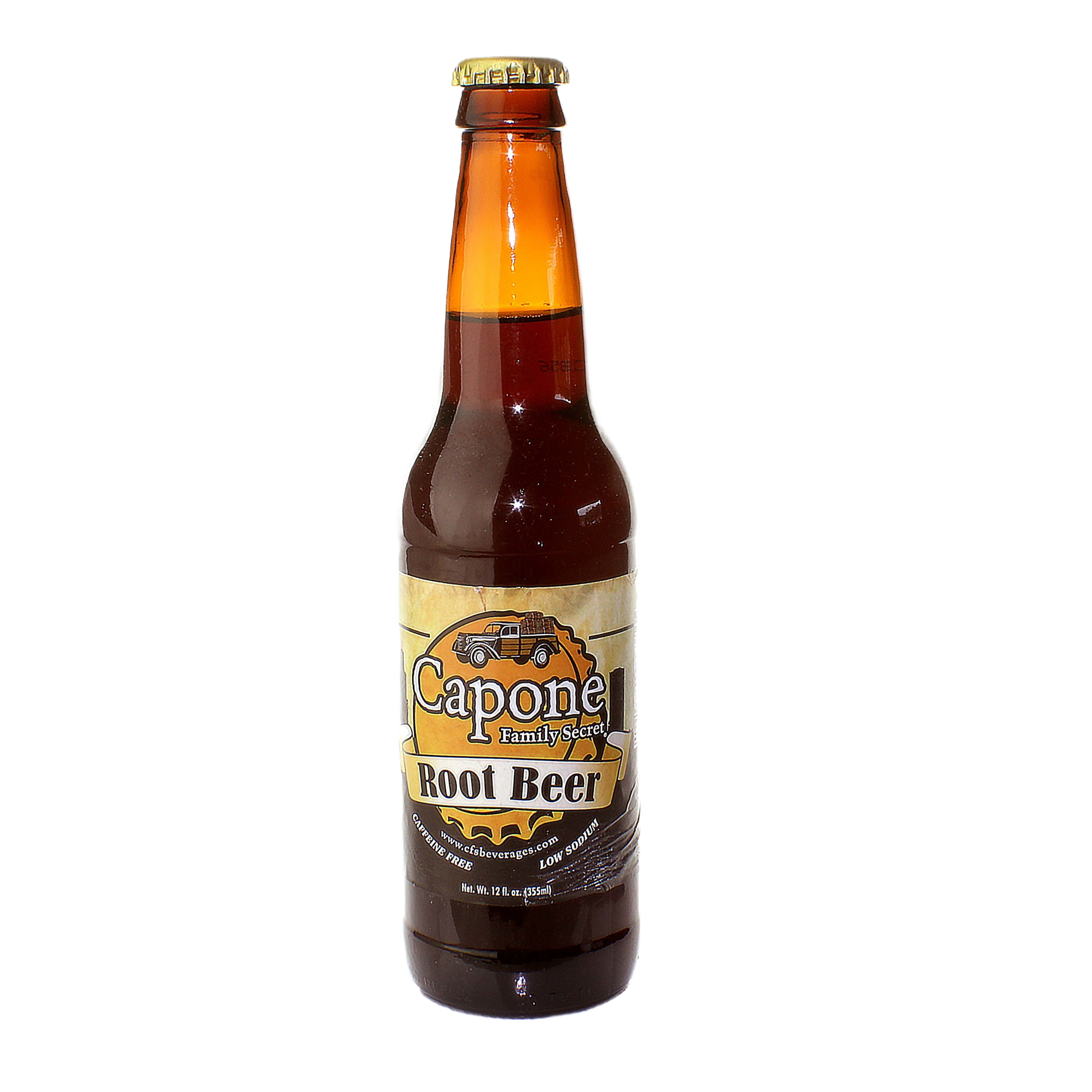 Vintage-style 12 oz. bottle of craft root beer with classic label, part of Drinks and Food & Beverage collections under $50