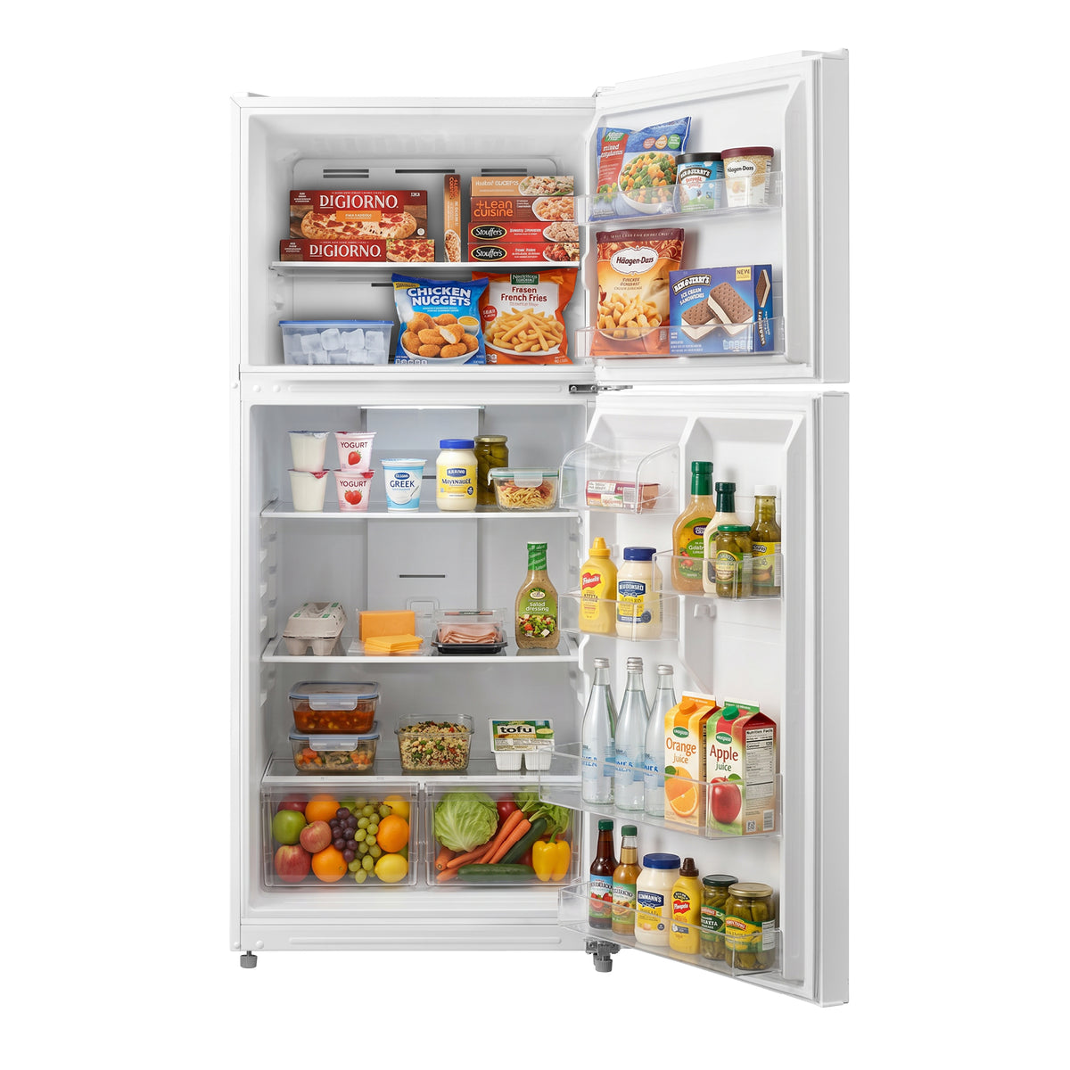 Element Electronics 18.1 cu. ft. Top Freezer Refrigerator - White, ENERGY STAR (ERT18CSEW)