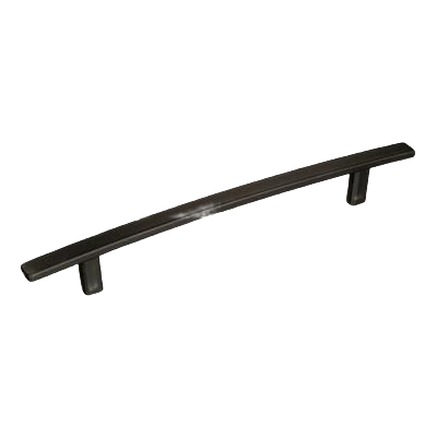 Sleek black bronze cabinet pull with 6-5/16 inch center-to-center spacing for hardware and furniture accessories collections