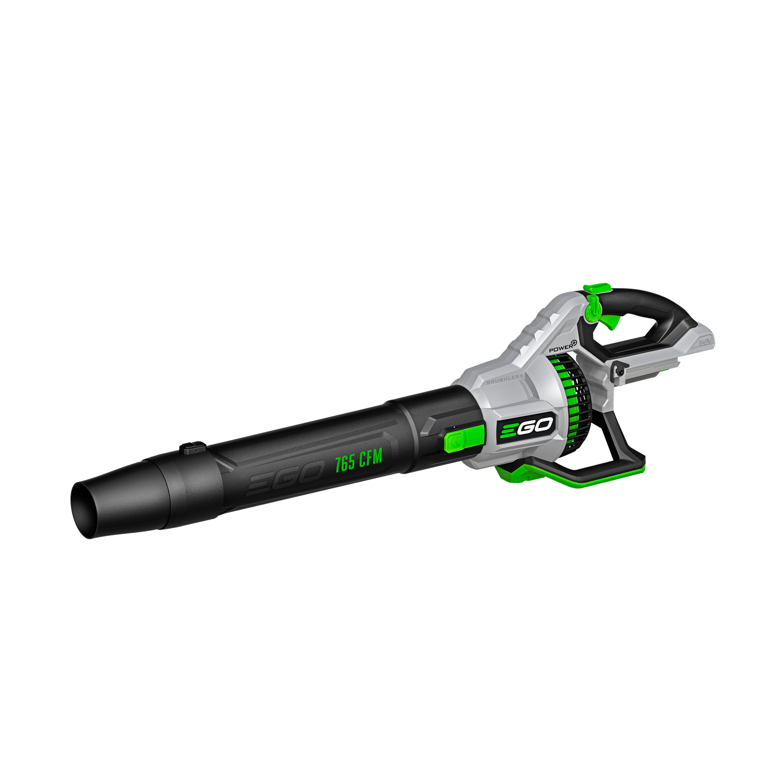 Battery powered EGO blower with black and green design for outdoor cleaning in electric power tools and leaf blowers collections