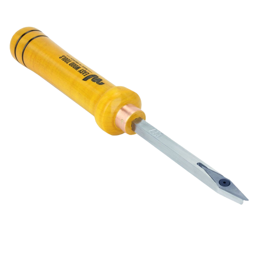 Woodworking detailer tool with smooth yellow handle and sharp micro cutting tip for precision crafting under $100 category