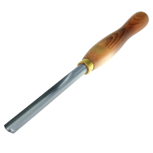 Woodworking roughing gouge with polished steel blade and stained hardwood handle from Crown Tools collection under $100