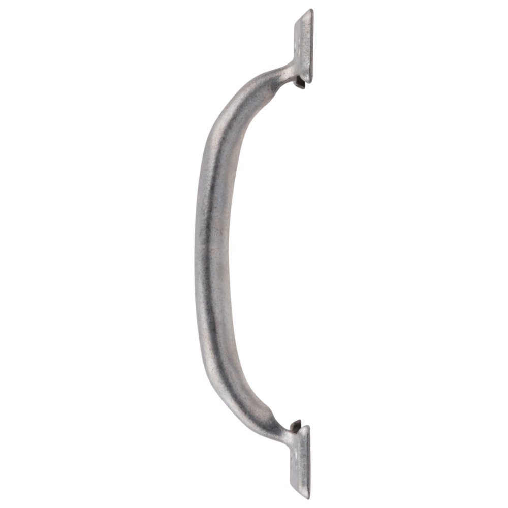 Galvanized steel utility door pull with mounting screws for cabinet, furniture hardware, and home improvement tools under $50 collection