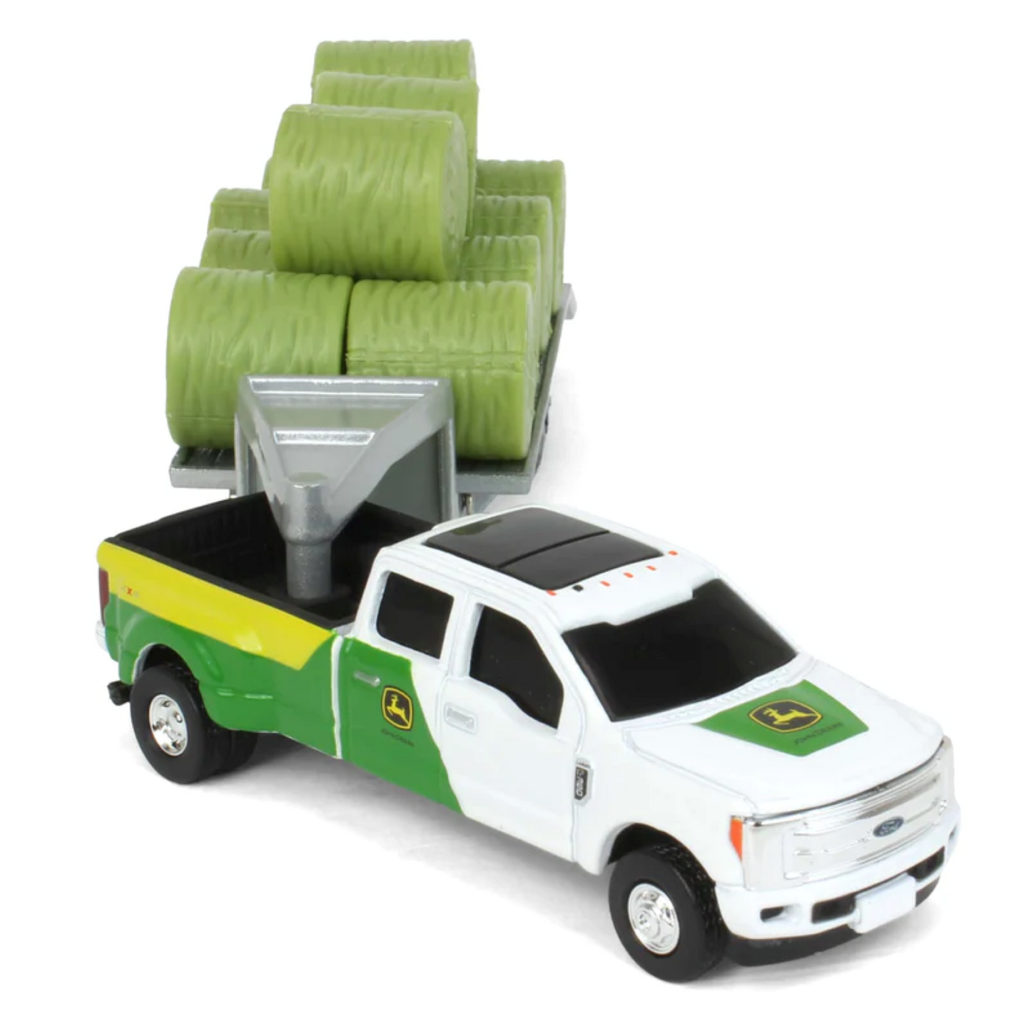 ERTL 1:64 John Deere Pickup And Trailer Round Bales
