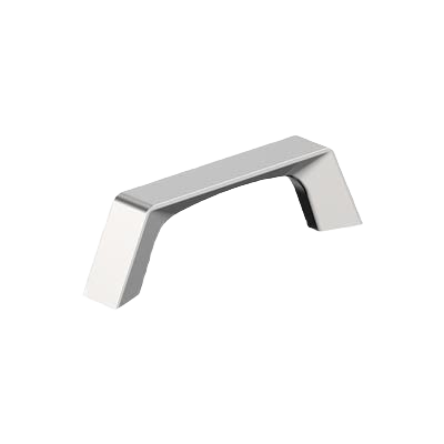 Polished chrome cabinet pull with sleek modern design for hardware and furniture accessories under 50 dollars