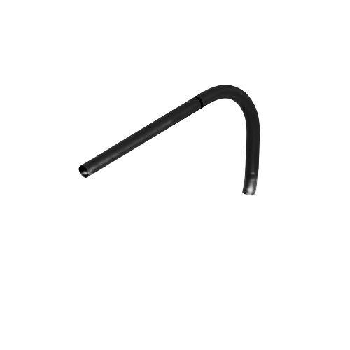 Flexible black replacement hose with curved design for equipment maintenance and home improvement tasks