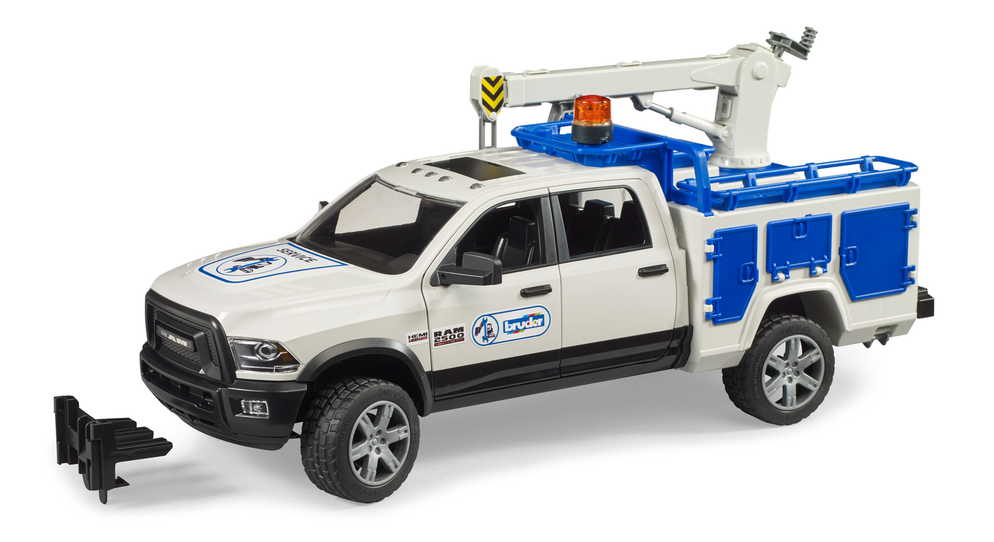 Bruder RAM Service Truck w/ Crane and Rotating Light
