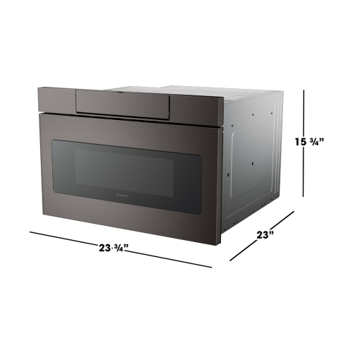 24" / 1.2 CF Flat Panel Microwave Drawer, Easy Touch Open