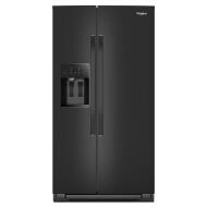Matte black 36-inch side-by-side refrigerator with water dispenser in refrigerators and kitchenware collections