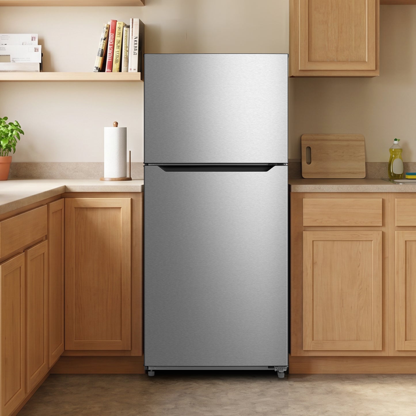Element Electronics 14.2 cu. ft. Top Freezer Refrigerator - Stainless Steel, ENERGY STAR (ERT14CSCS)