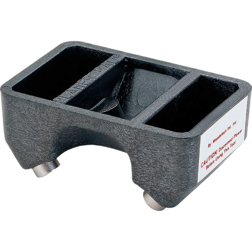 Compact black planer jig with neodymium magnets for precise tool setup in woodworking tool accessories collection