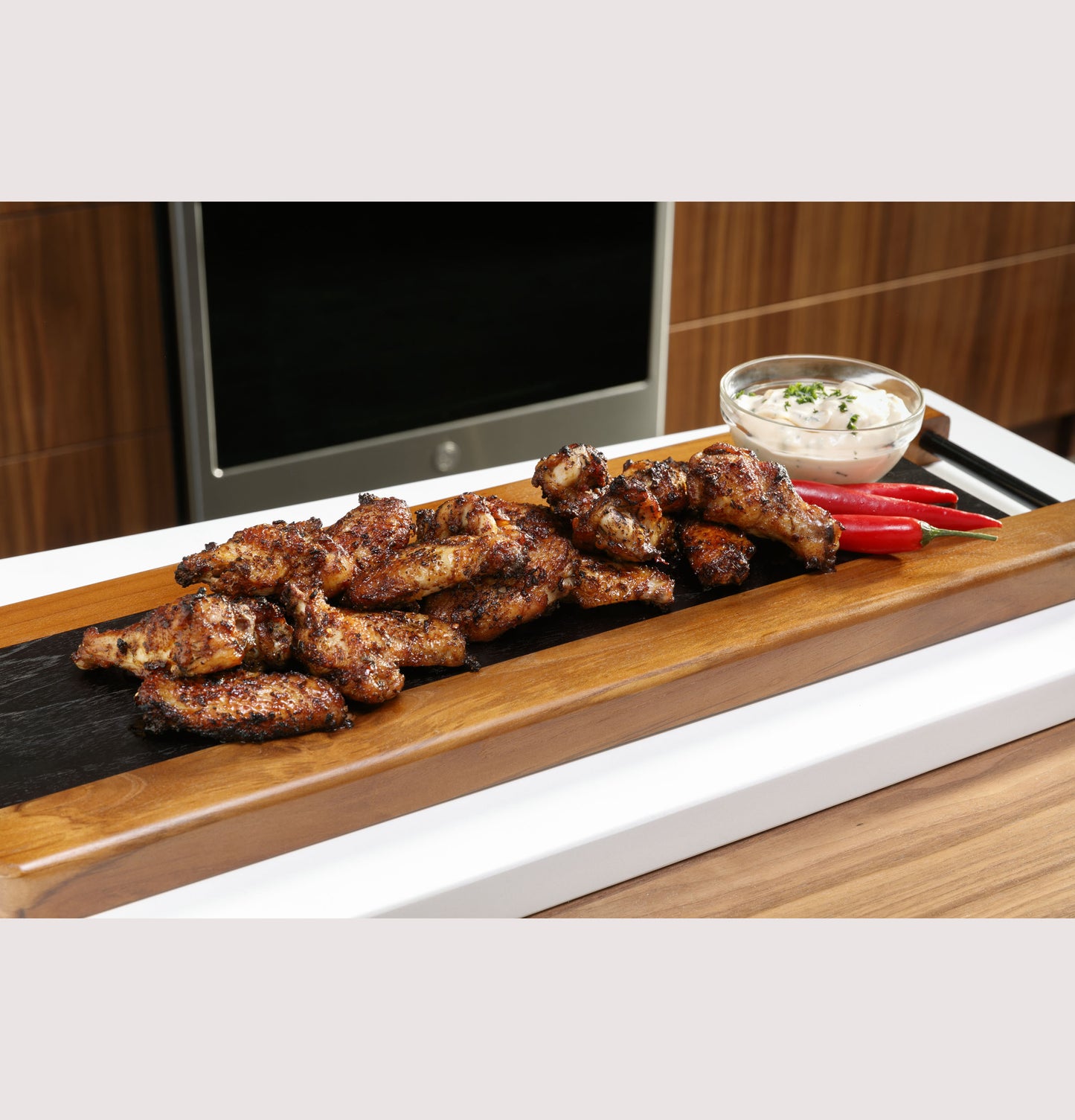 GE Profile™ 30" Free-Standing Gas Double Oven Convection Fingerprint Resistant Range with No Preheat Air Fry
