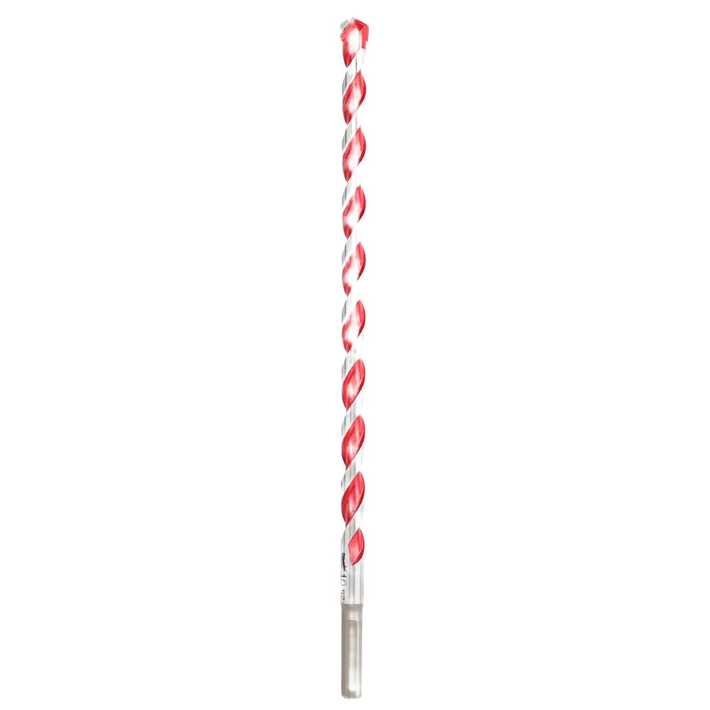 Red and silver carbide hammer drill bit for masonry and concrete in power tool accessories under $50 collections