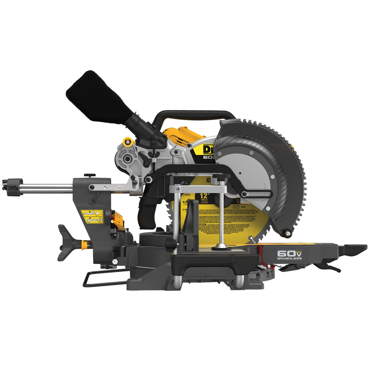 DEWALT 60V MAX* 12" Brushless Cordless Double Bevel Sliding Miter Saw (Tool Only)