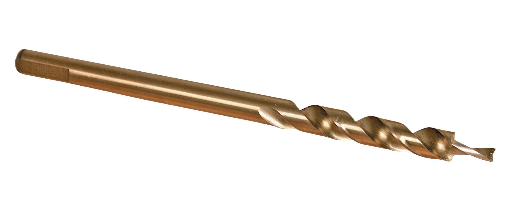 Stepped drill bit with bronze finish for precise pocket-hole joinery in tool accessories and drill bits collections under $100