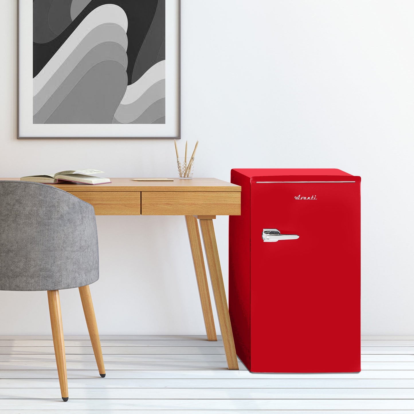 Avanti 3.0 Cu. Ft. Retro Compact Refrigerator - Red