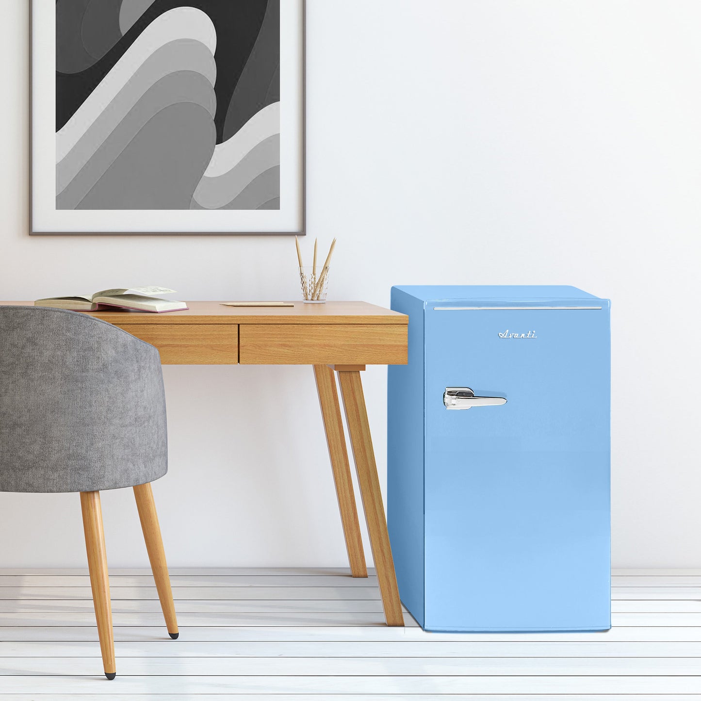 Avanti 3.0 Cu. Ft. Retro Compact Refrigerator - Robin's Egg Blue