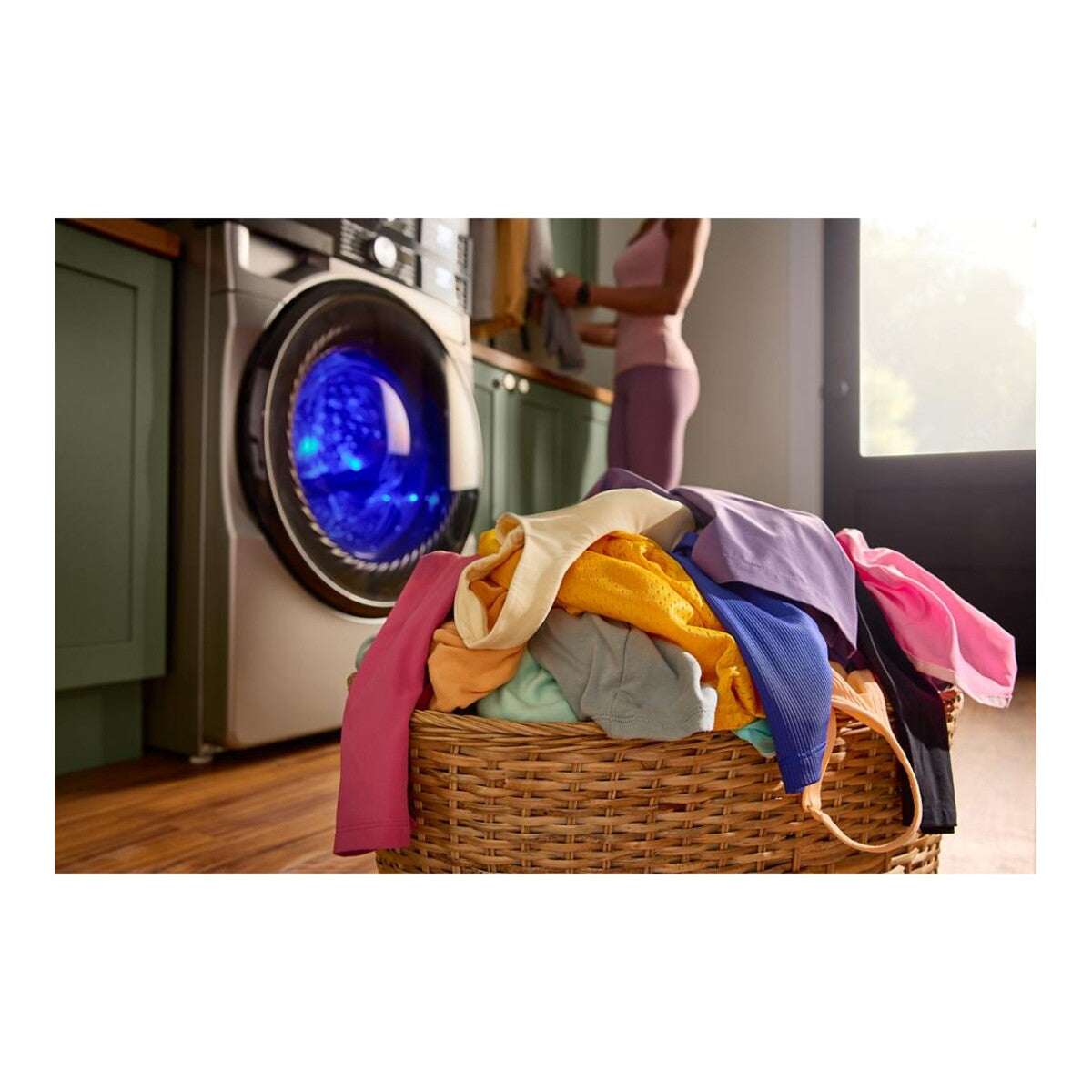 Smart ENERGY STAR® Front Load Laundry Tower with UV Clean Technology & FreshFlowTM Vent System 4.5 cu. ft. Washer & 7.4 cu. ft. Electric Dryer
