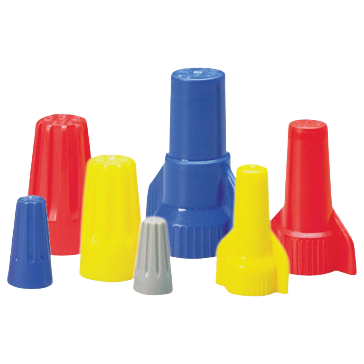 Assorted red, yellow, blue, and gray wire connectors for electrical work in home improvement under $50 collection