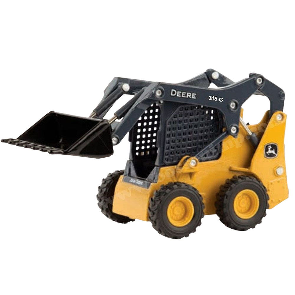 Yellow and black 1:32 scale skid steer loader model with movable front bucket for Vehicles & Remote Controlled Toys collection
