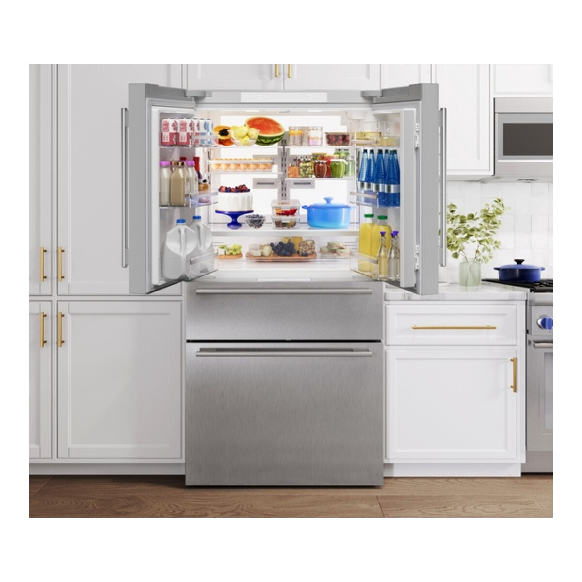 Freedom®, Freestanding French Door Bottom Mount Refrigerator,  Masterpiece®, Stainless Steel