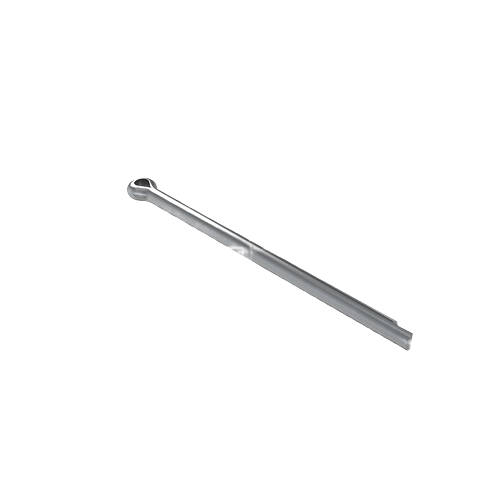 Silver cotter pin with a rounded eye designed for durable fastening in John Deere parts and hardware collections
