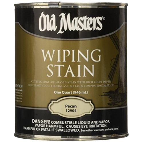 Quart can of pecan oil-based wiping stain for wood finishing in Stains and Sealers and Interior Stains collections