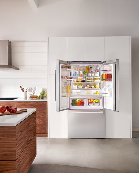 800 Series, French Door Bottom Mount Refrigerator, 36'', Stainless Steel