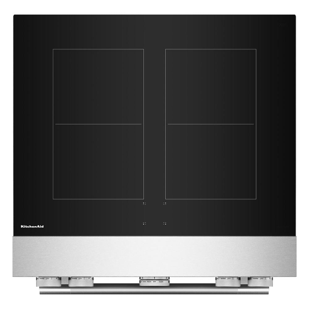 30-Inch 4-Element Induction Freestanding Commercial-Style Range with Air Fry