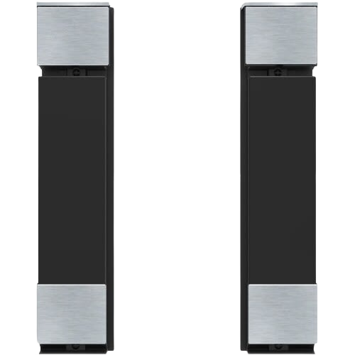 Brushed stainless steel and black microwave drawer extension kit in Appliance Parts & Accessories and Kitchen collections
