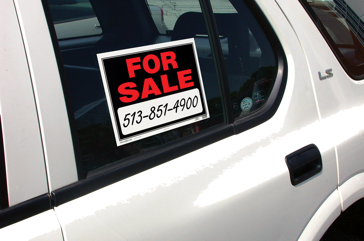 Hillman For Sale Sign Black and Red (15" x 19")