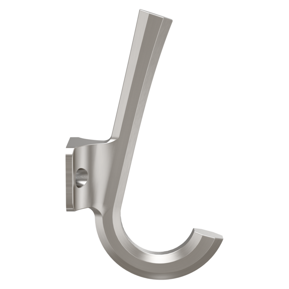 Satin nickel angled hook for organized storage and hanging in home improvement and garage storage under $50 tools